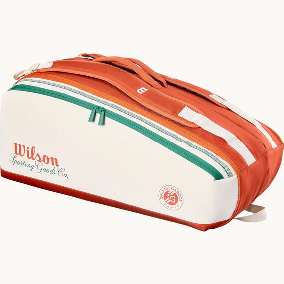 Сумка для ракеток Wilson Roland-Garros 2026 Super Tour 9 Pack (кремовый)