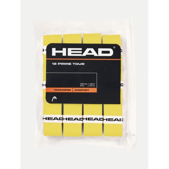 Теннисные намотки HEAD Prime Tour Yellow 12 штук